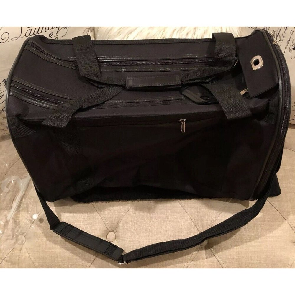 NEW! Colorpet Black Soft Sided Small Pet Animal Carrier Dog Cat